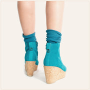 Teal Ankle Wedge Bootie - TSouls