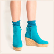 Teal Ankle Wedge Bootie - TSouls