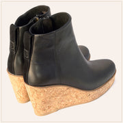 Black Ankle Wedge Bootie - TSouls