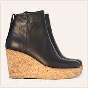 Black Ankle Wedge Bootie - TSouls