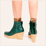 Green Ankle Wedge Bootie - TSouls